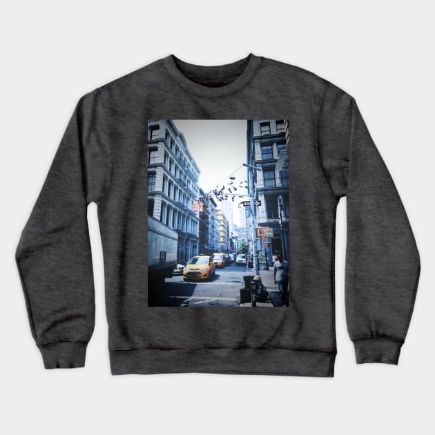 City Life, Soho Crewneck Sweatshirt by Tess Salazar Espinoza